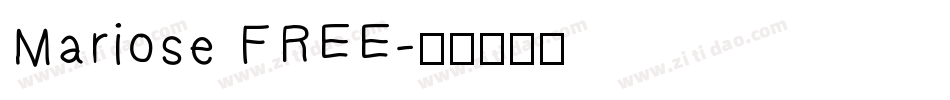 Mariose FREE字体转换